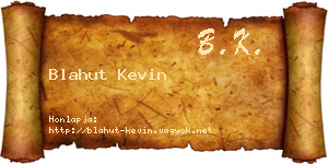 Blahut Kevin névjegykártya